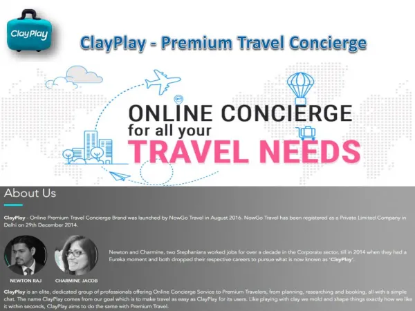 Clay Play: Premium Travel Concierge India