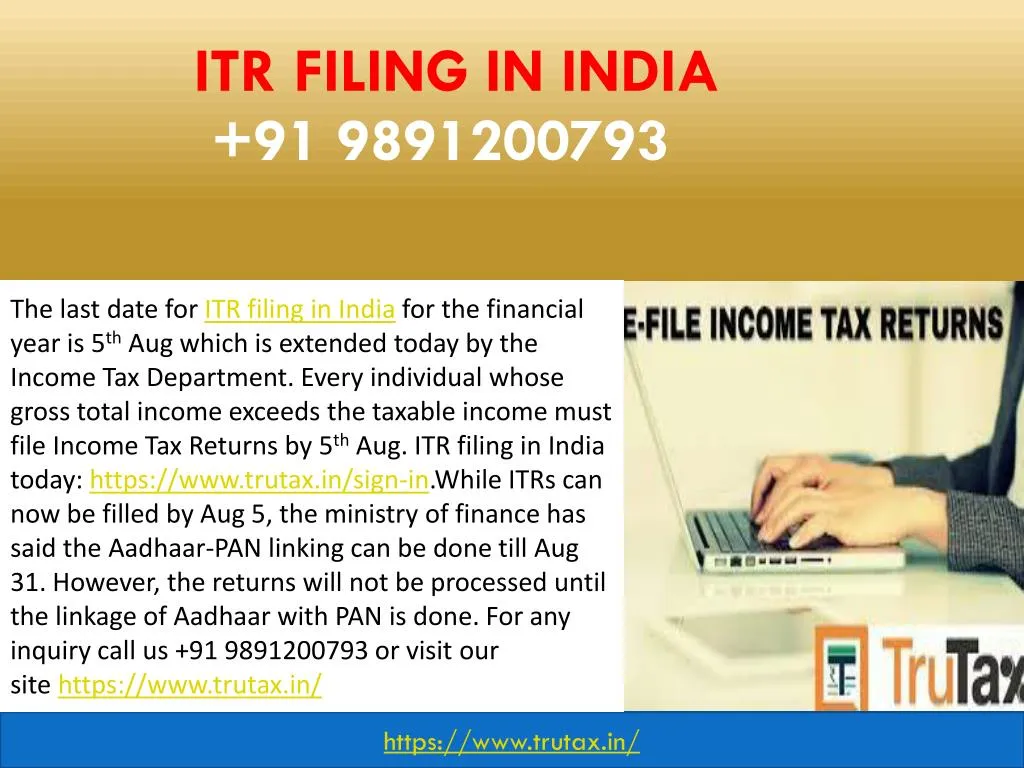 itr filing in india