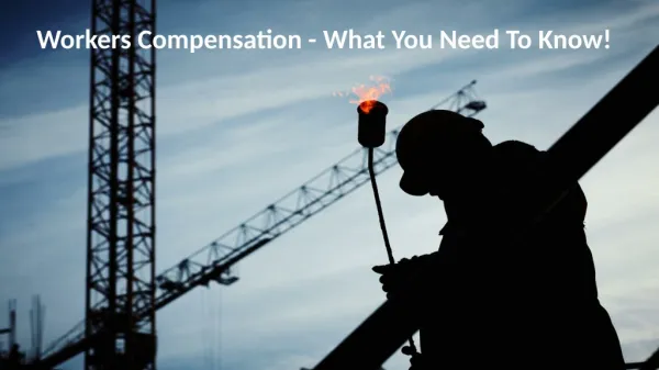 Workers Compensaton - What You Need To Know!