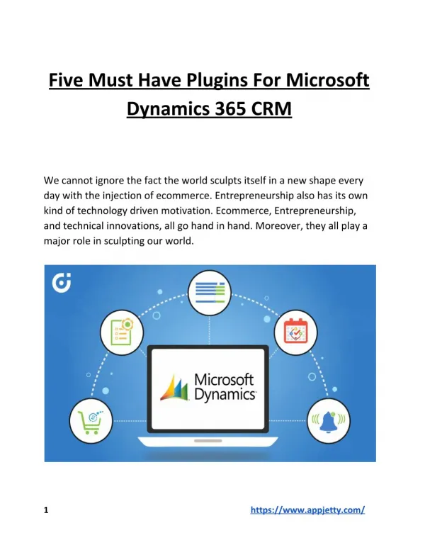 Five Must Have Plugins For Microsoft Dynamics 365 CRM