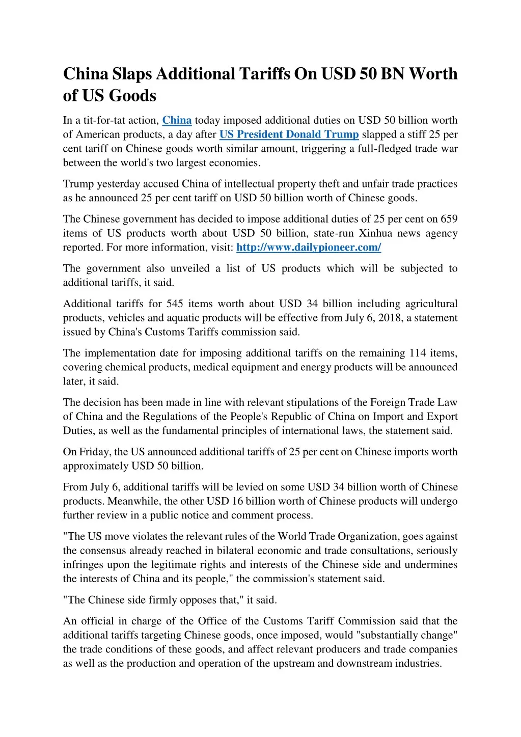 china slaps additional tariffs on usd 50 bn worth