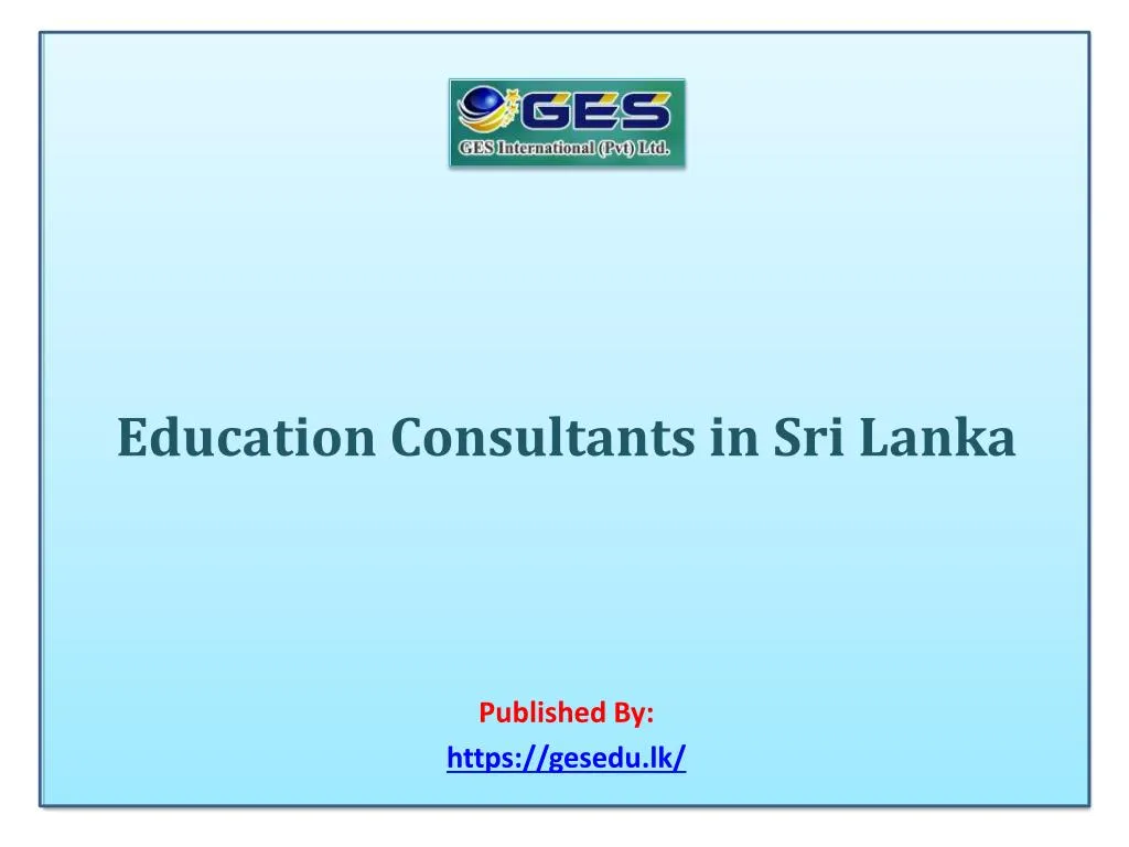 education consultants in sri lanka published by https gesedu lk