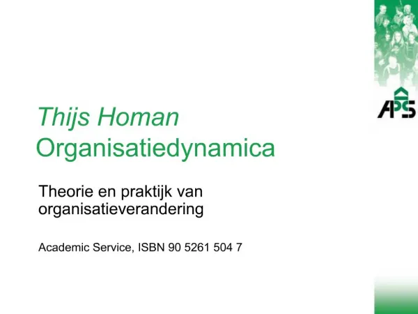 Thijs Homan Organisatiedynamica