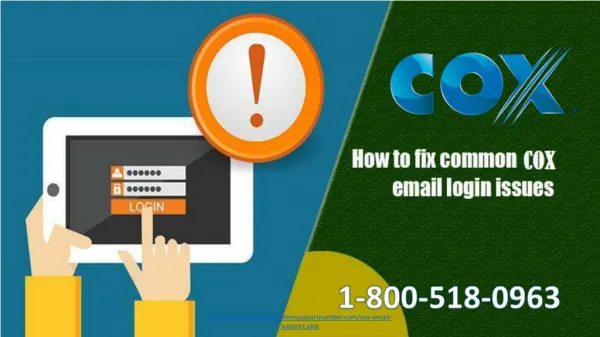 Solve COX Email login issue Dial Cox Email Support 1-800-518-0963