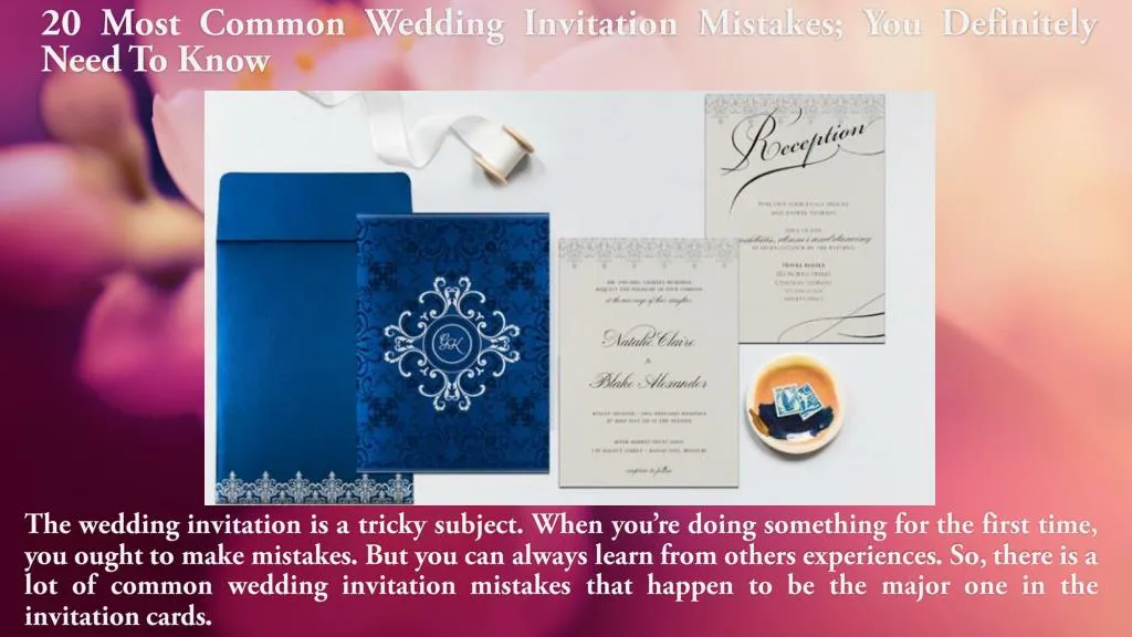 20 most common wedding invitation mistakes you definitely need to know