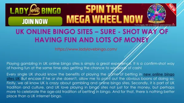 UK online bingo sites – Sure - shot way of having fun and lots of Money
