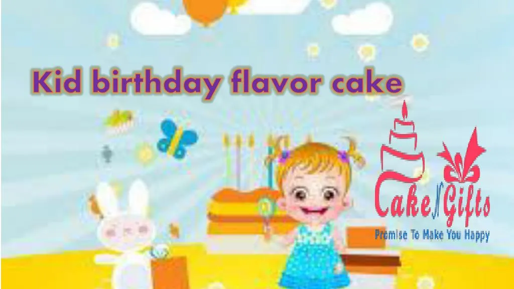 kid birthday flavor cake