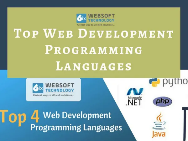 Top 4 Web Development Programming Languages