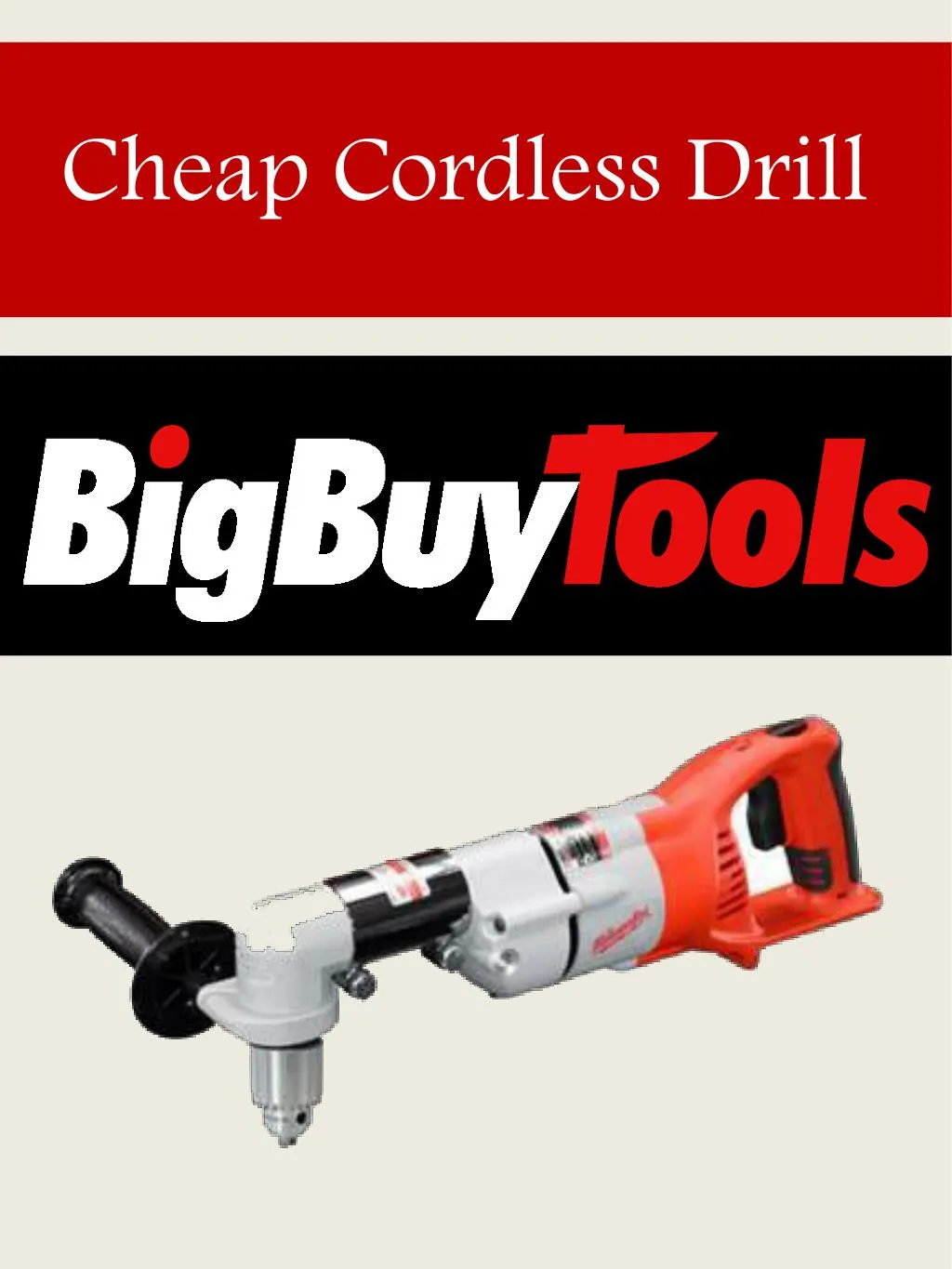 cheap cordless drill