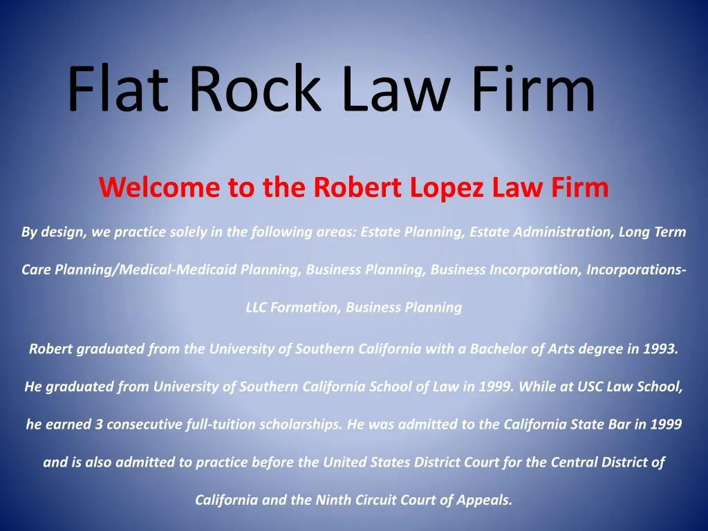 flat rock law firm