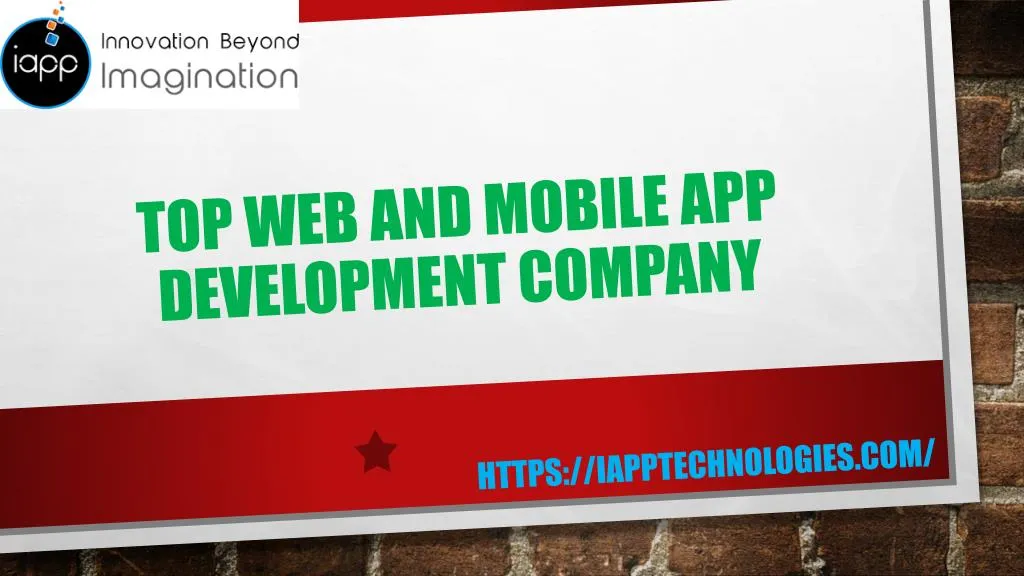 top web and mobile app development company