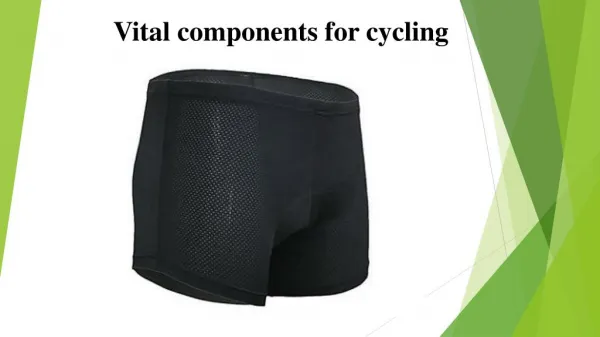 Vital components for cycling