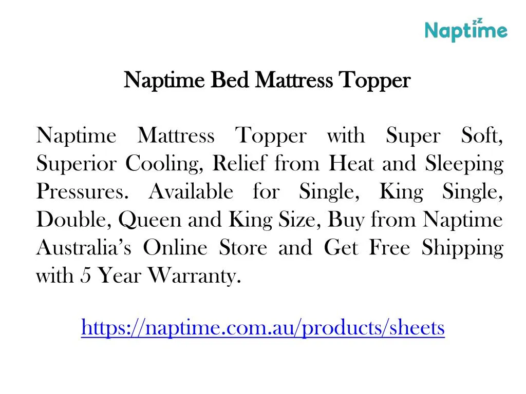 naptime bed mattress topper