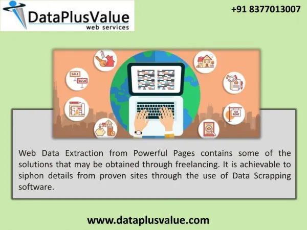Efficient Web Data Research Services by DataPlusValue
