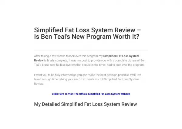 7 Day Fat Loss PDF EBook Free Download
