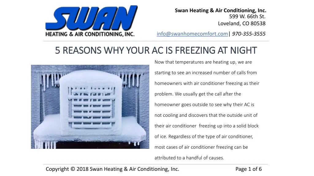 5 reasons why your ac is freezing at night