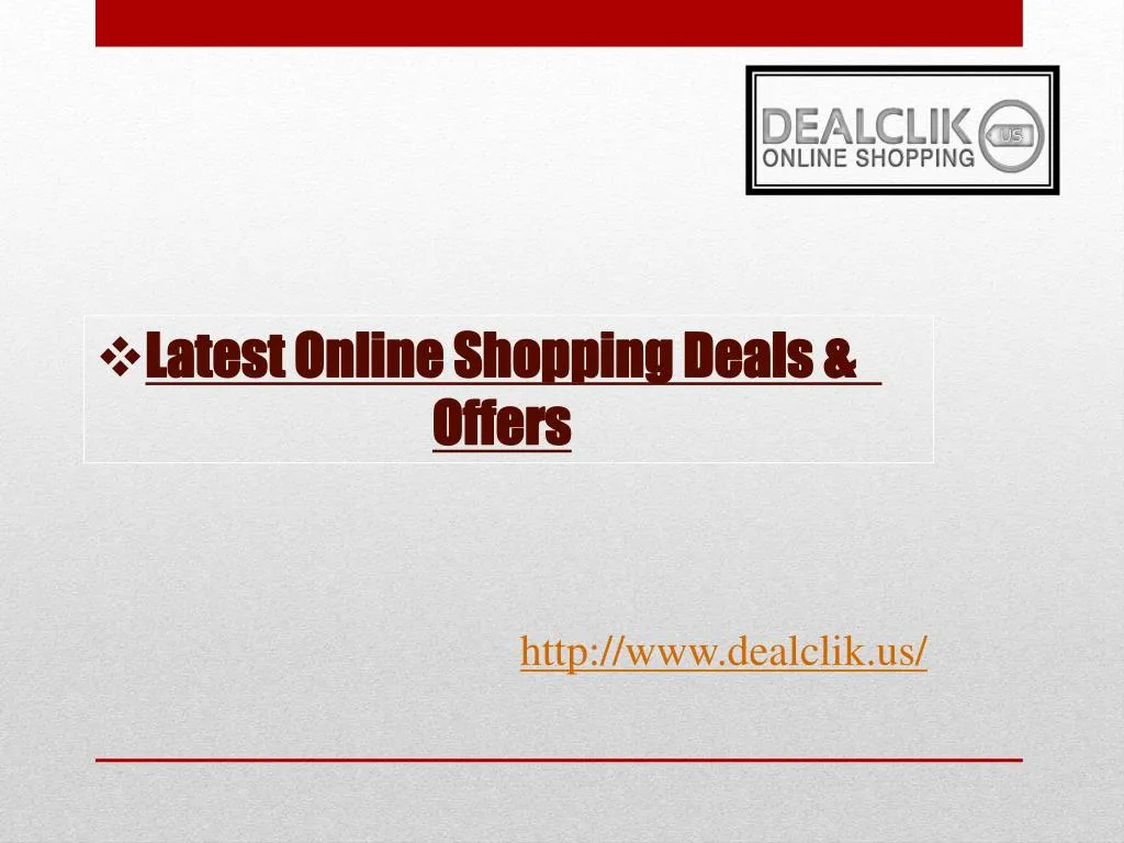latest online shopping deals offers
