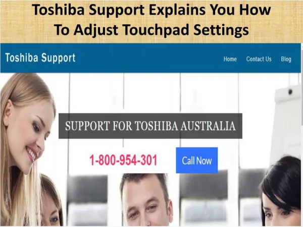 Toshiba Support Explains You How To Adjust Touchpad Settings