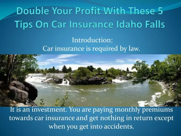 Car Insurance Idaho Falls