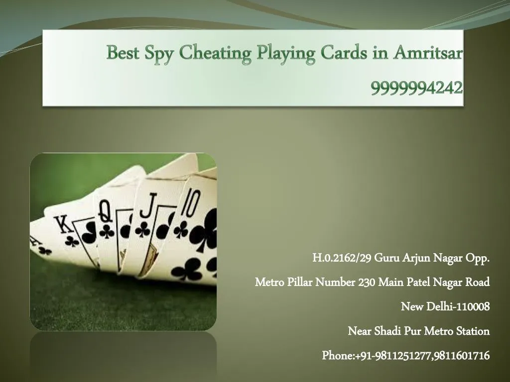 best spy cheating playing cards in amritsar 9999994242