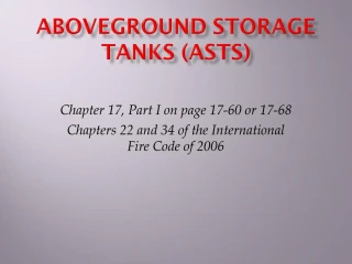 Aboveground Storage Tanks ASTs - slide 1