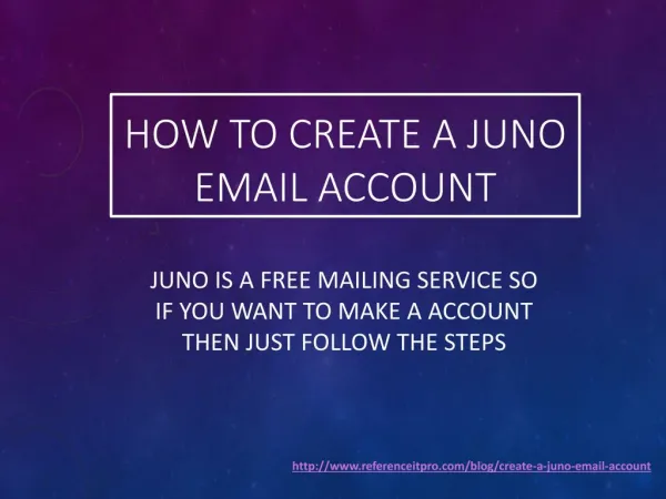 How to Create a Juno email Account