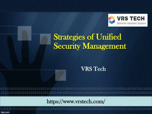 Managed Security Services - Unified Security Management Dubai.