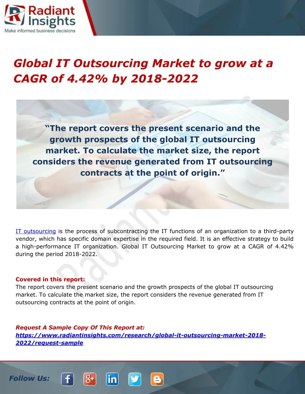 global it outsourcing market to grow at a cagr