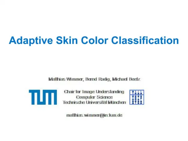 Adaptive Skin Color Classification