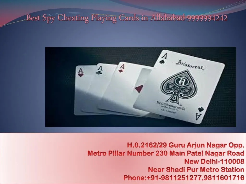 best spy cheating playing cards in allahabad 9999994242