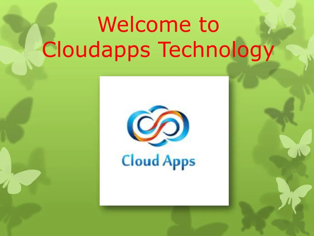 welcome to cloudapps technology