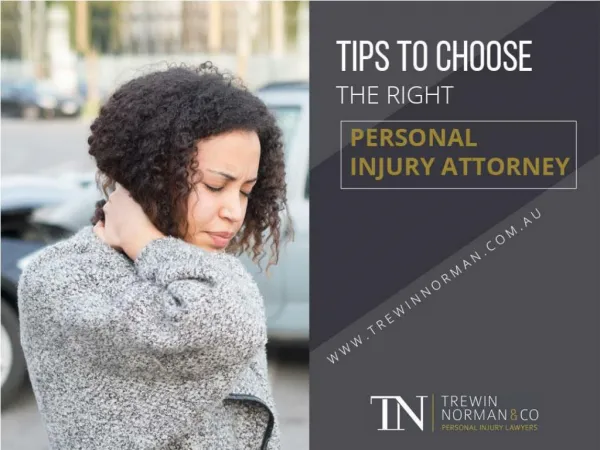 Tips to Choose the Right Personal Injury Lawyer in Perth
