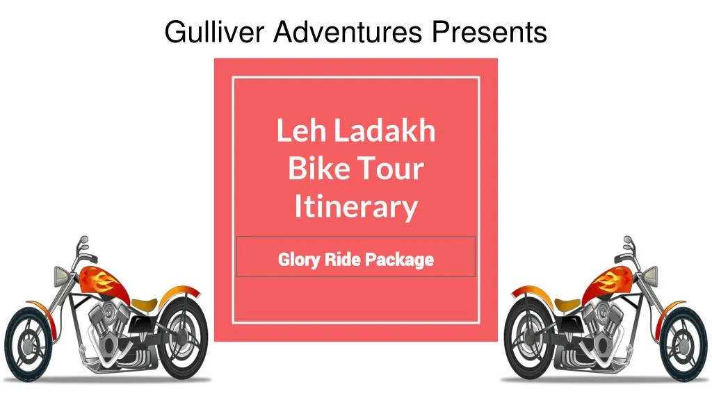 leh ladakh bike tour itinerary