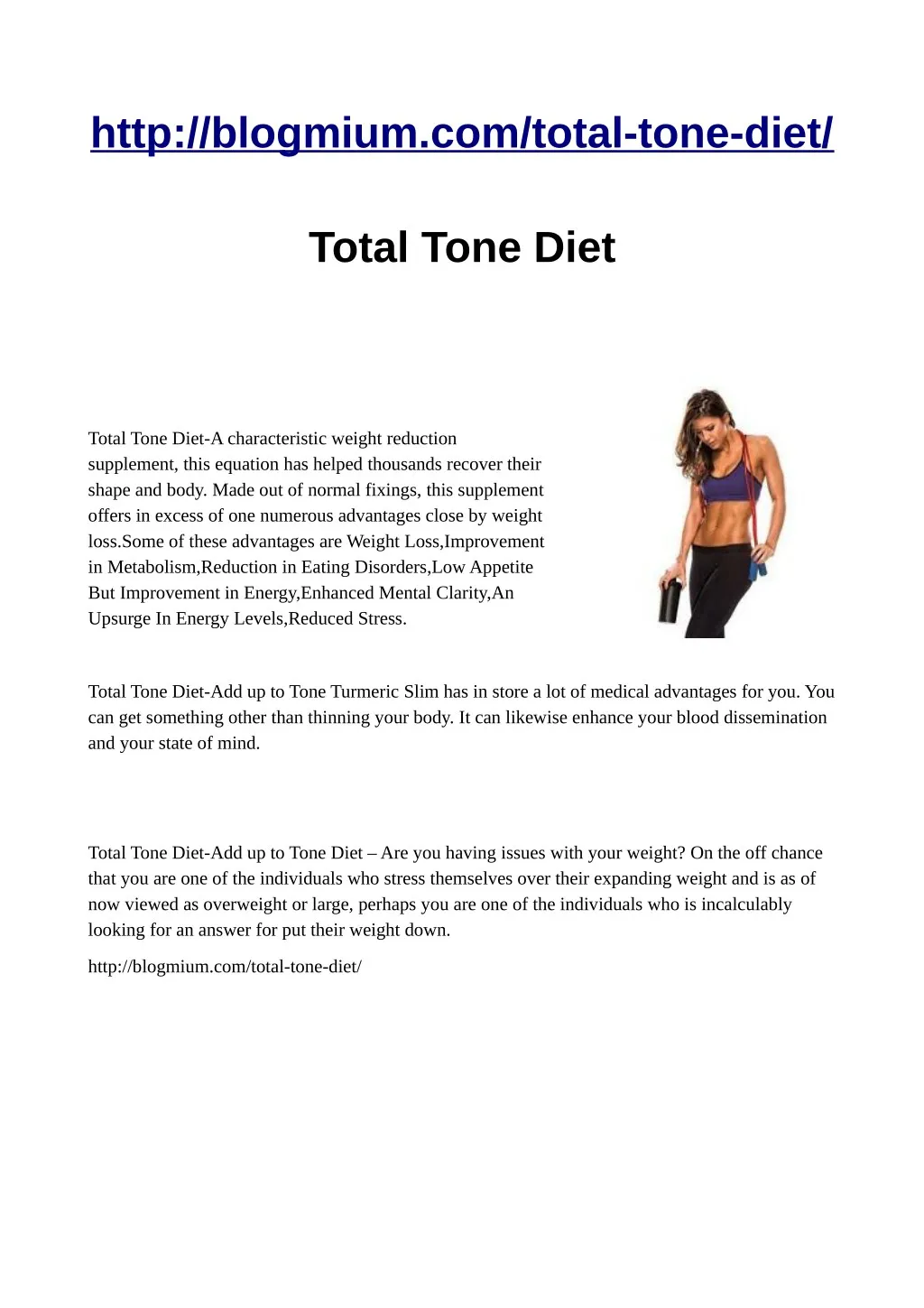 http blogmium com total tone diet