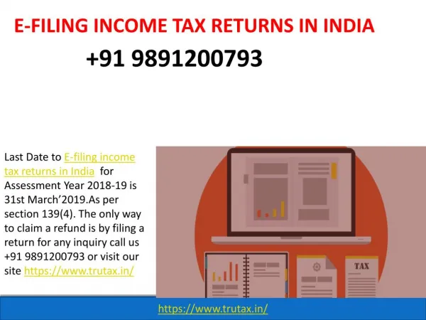 Last Date of E-filing income tax returns in India 09891200793