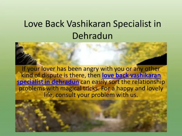 Love Back Vashikaran Specialist in Dehradun