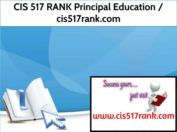 CIS 517 RANK Principal Education / cis517rank.com