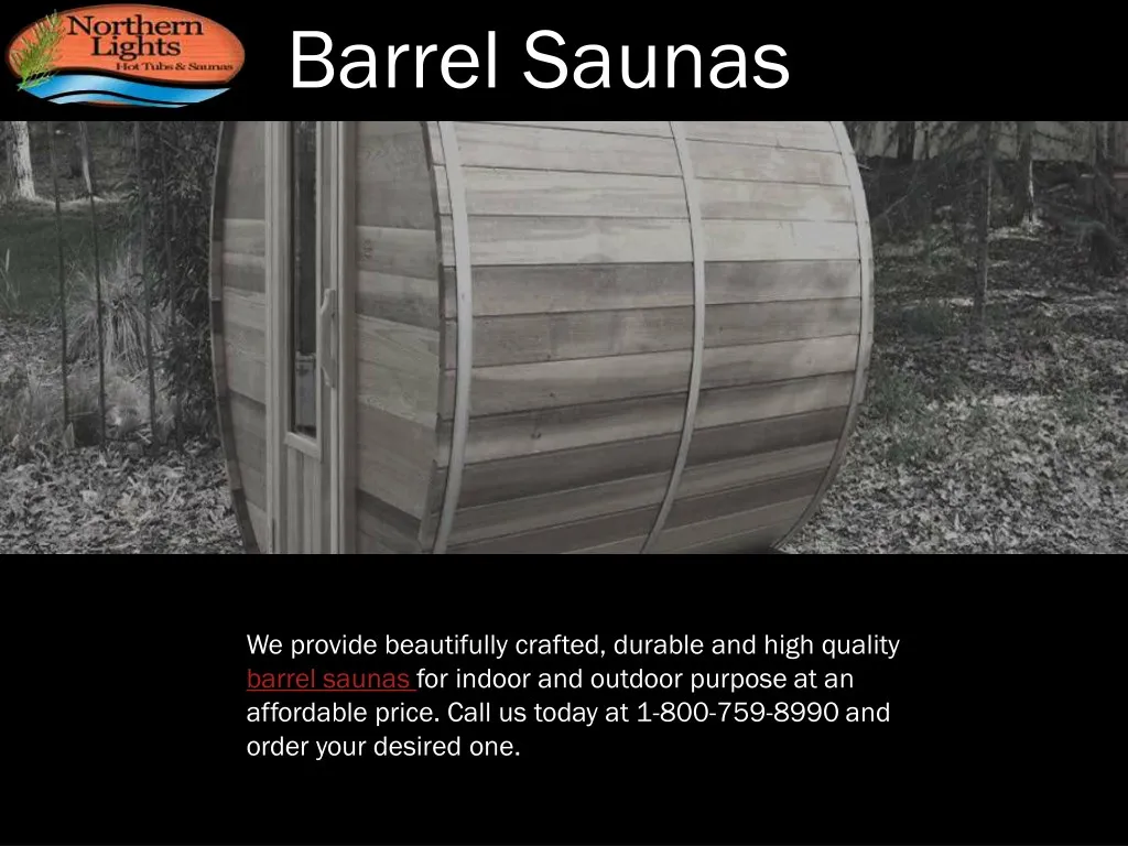 barrel saunas