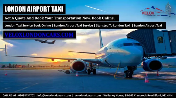 London Airport Taxi Service : London Airport Taxi Transfer (Velox London Cars)