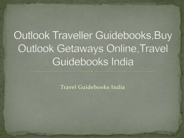 Outlook Traveller Getaways