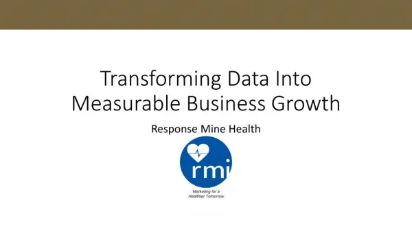 Transforming Data Into Measurable Business Growth | Response Mine Health