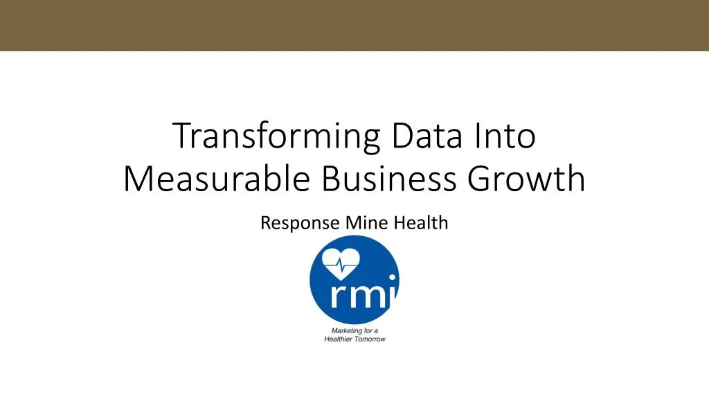 transforming data into measurable business growth