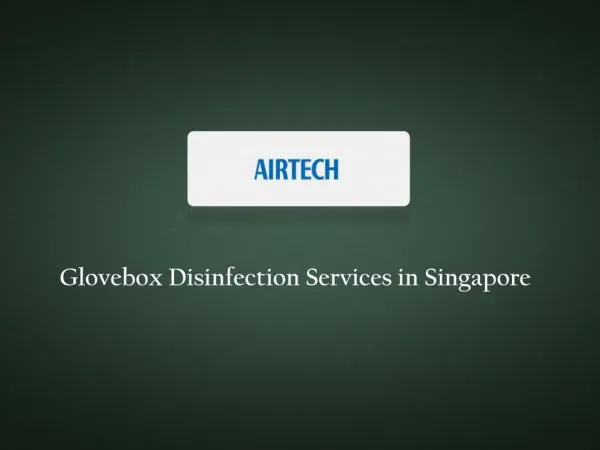 Glovebox Disinfection Services