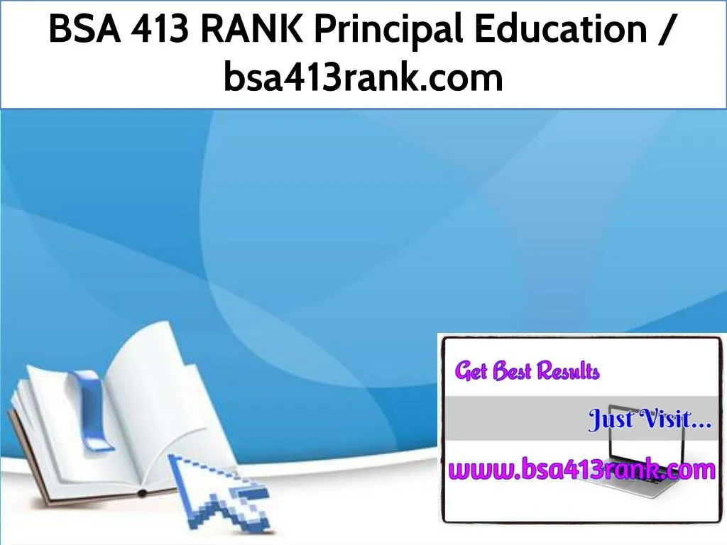 bsa 413 rank principal education bsa413rank com