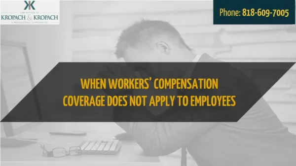 When Workers Compensation Coverage Does Not Apply to Employees