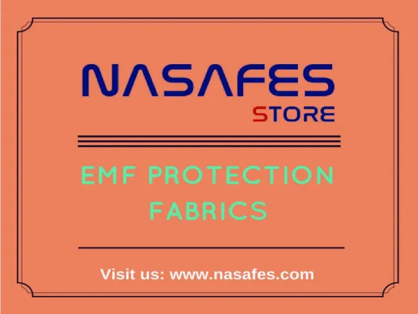 EMF Protection Fabrics at best price | At Nasafes