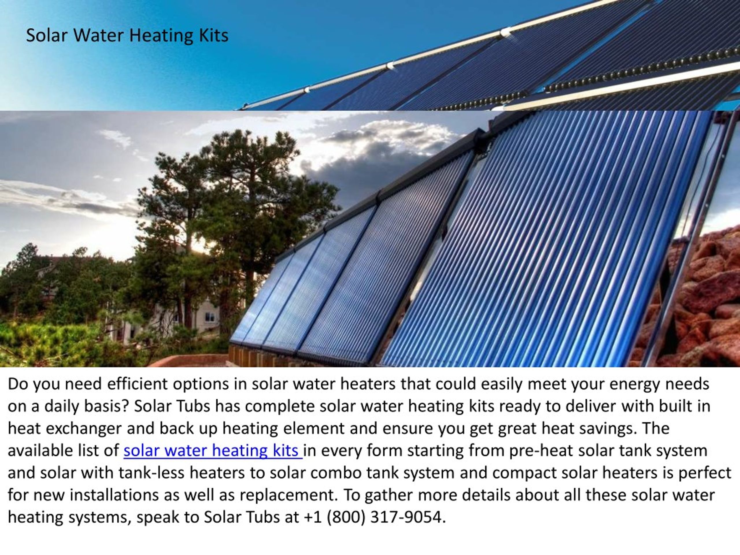 PPT - Best Solar Water Heating Kits PowerPoint Presentation, free ...