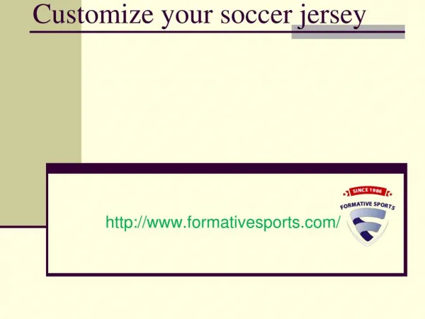 cutomize your soccer jersey