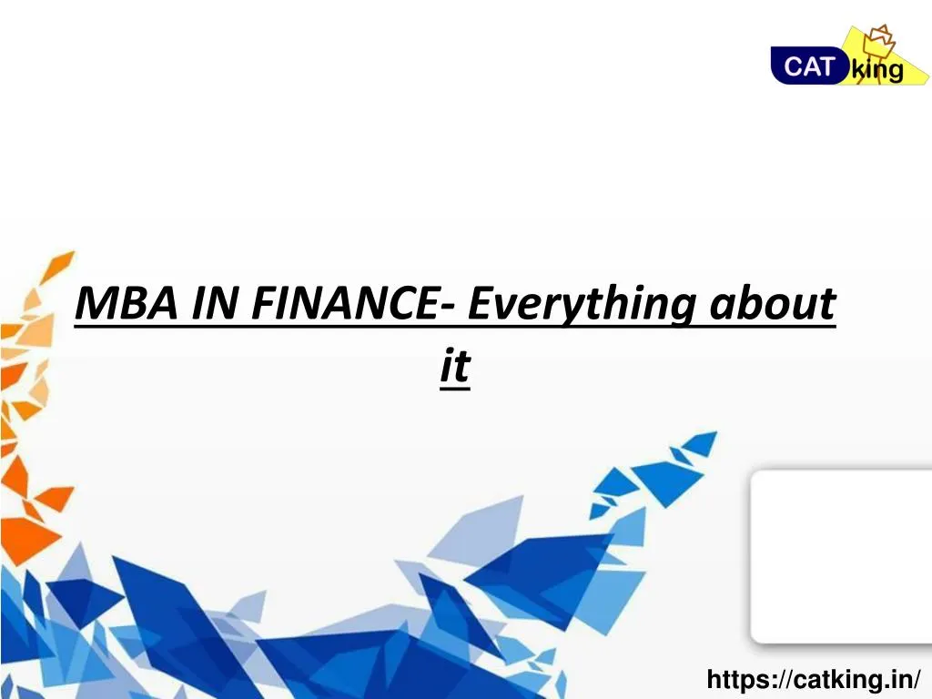 mba in finance everything about it