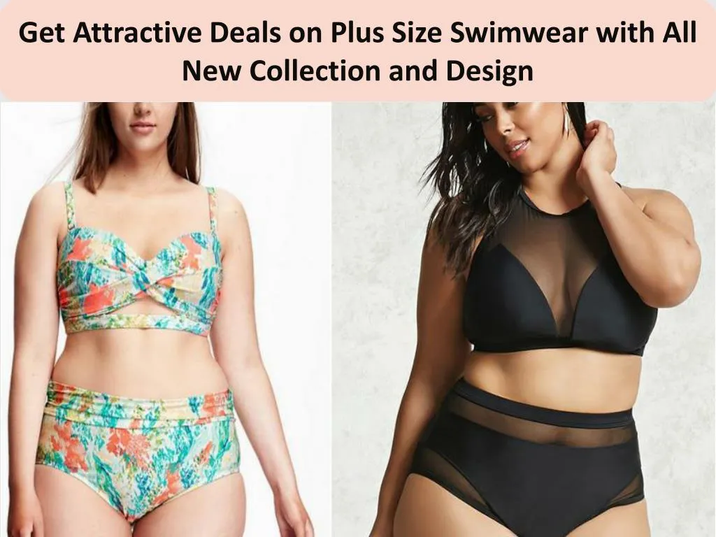 get attractive deals on plus size swimwear with